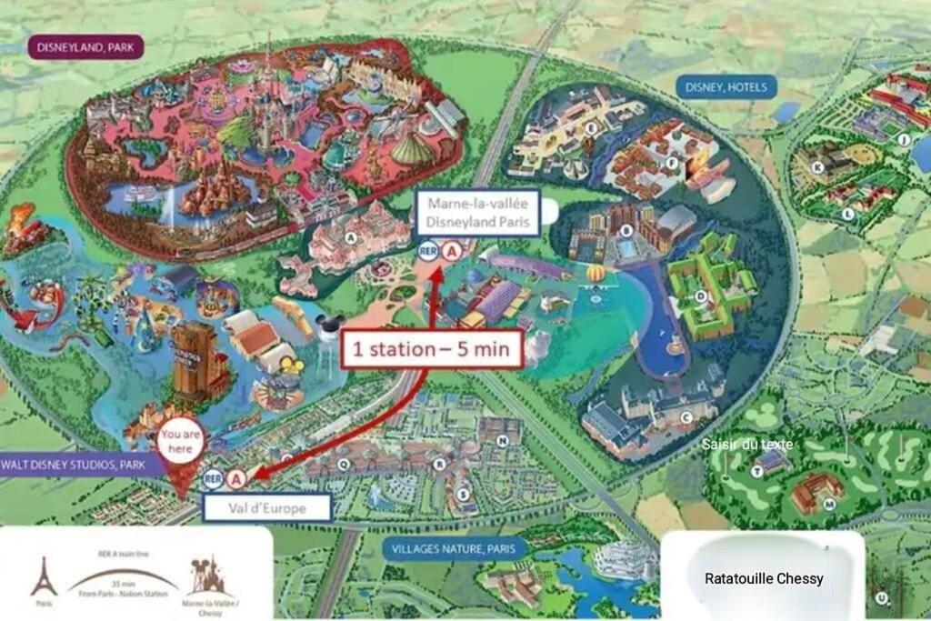 Disney Ratatouille Paris 5Mn Park & Val D'Europe Chessy  Extérieur photo